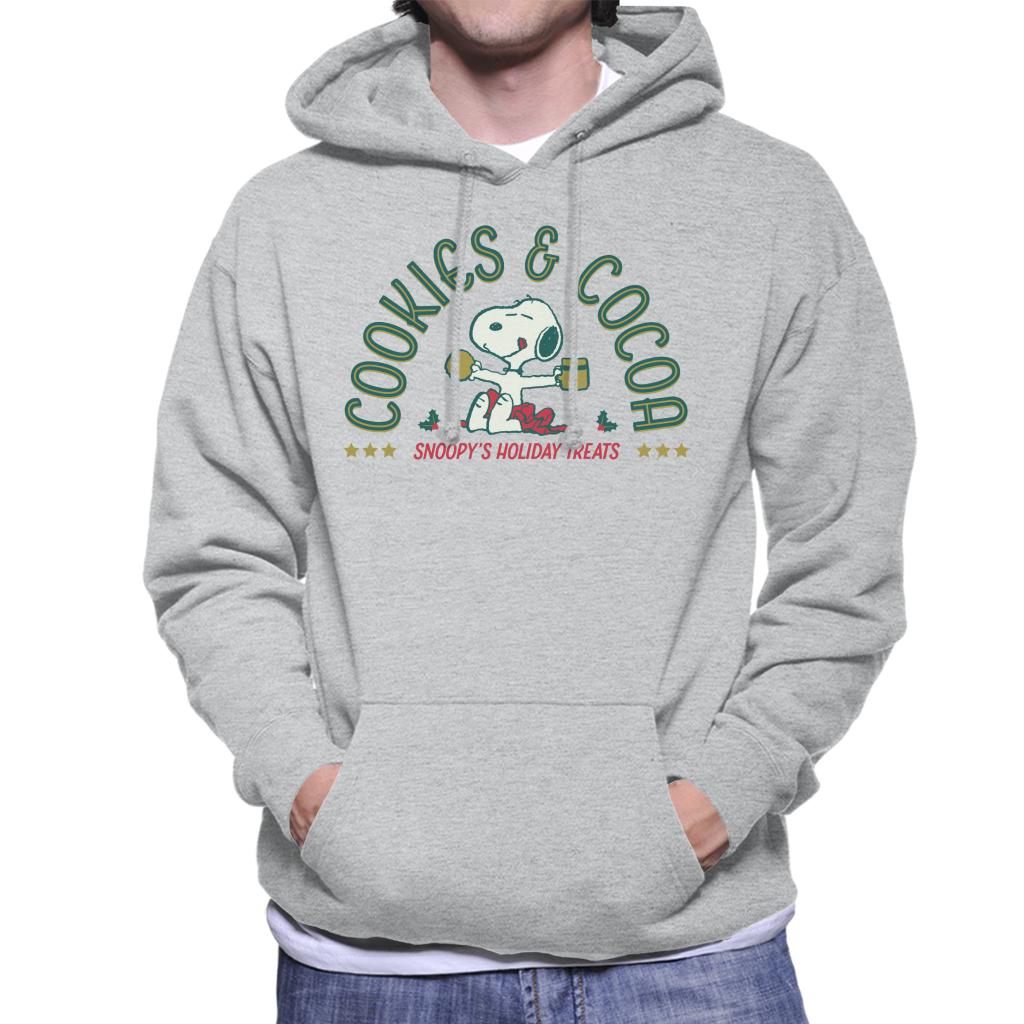 Peanuts Christmas Snoopy Cookies And Cocoa Men's Hooded product image 1
