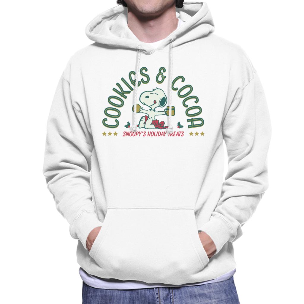 Peanuts Christmas Snoopy Cookies And Cocoa Men's Hooded product image 4
