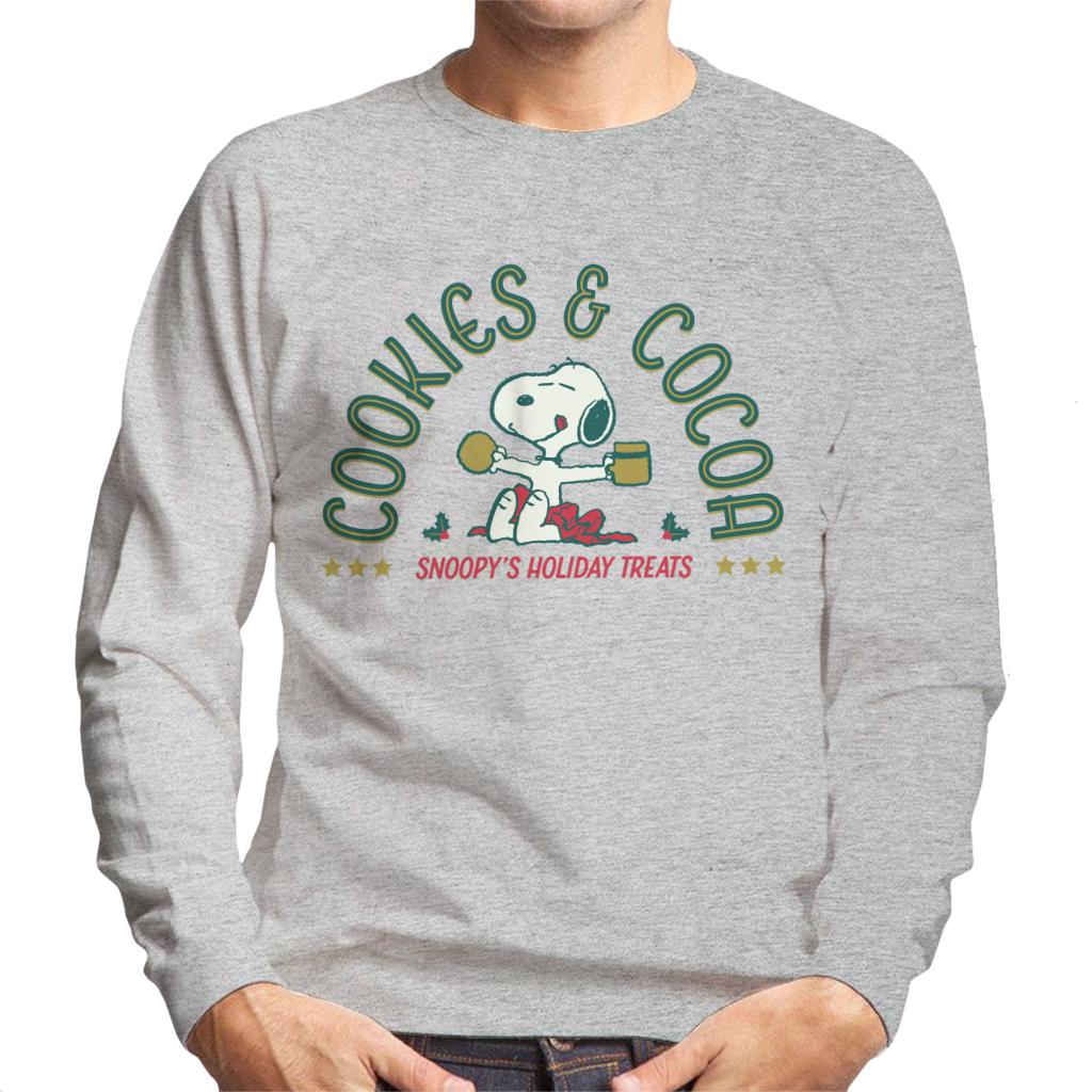 Peanuts Christmas Snoopy Cookies And Cocoa Men's Sweatshirt product image 1
