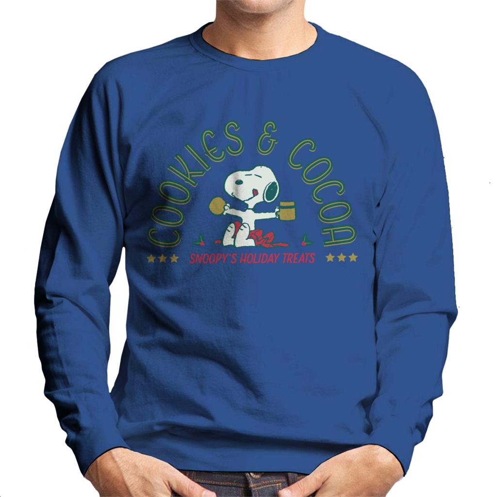 Peanuts Christmas Snoopy Cookies And Cocoa Men's Sweatshirt product image 6