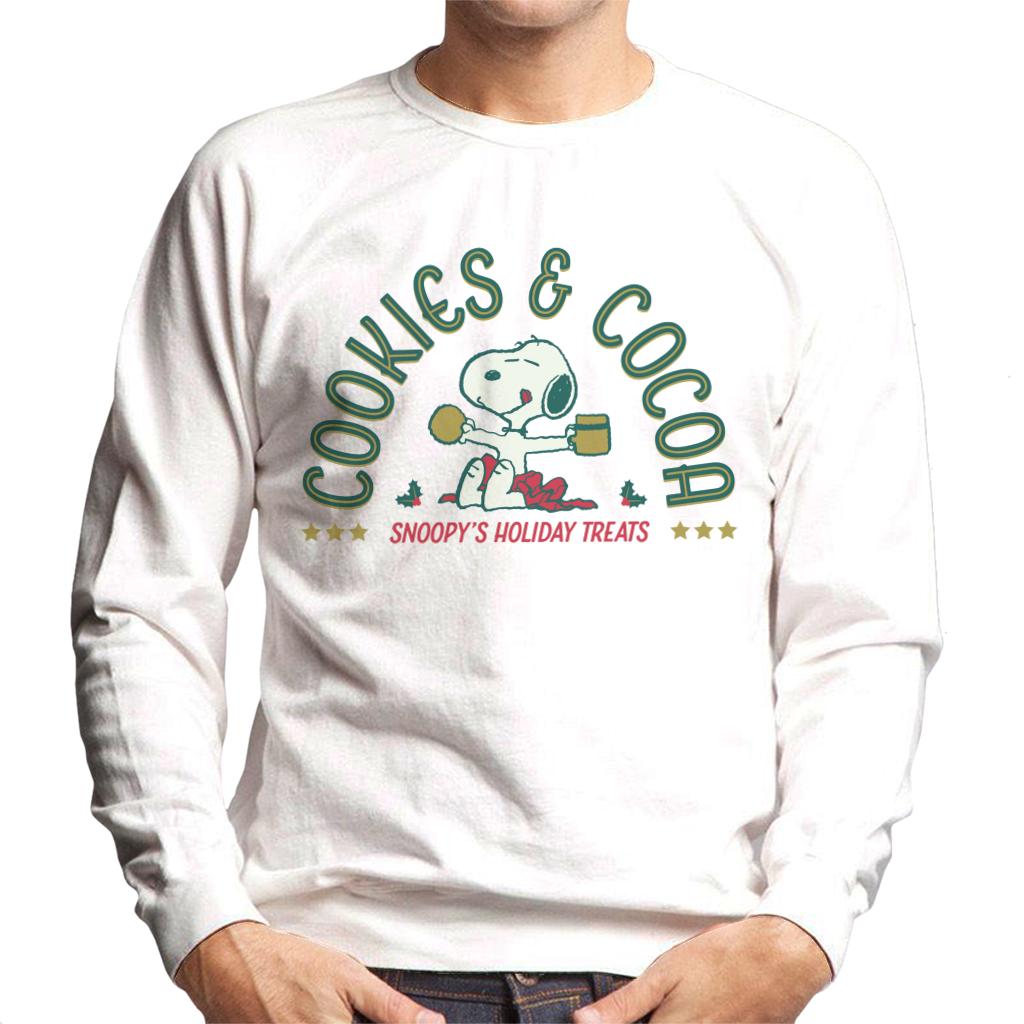 Peanuts Christmas Snoopy Cookies And Cocoa Men's Sweatshirt product image 4