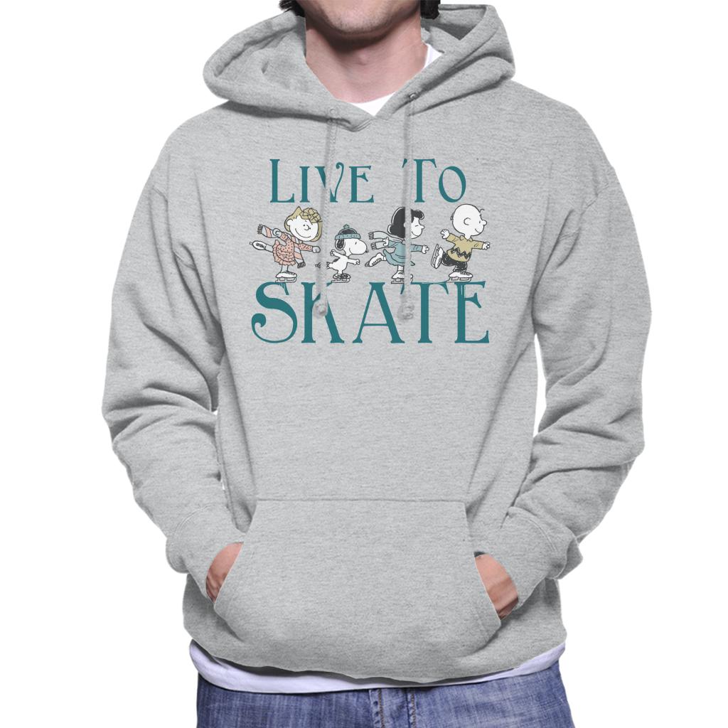 Peanuts Live To Skate Men's Hooded Sweatshirt product image 1