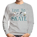 Peanuts Live To Skate Men's Sweatshirt product image 1