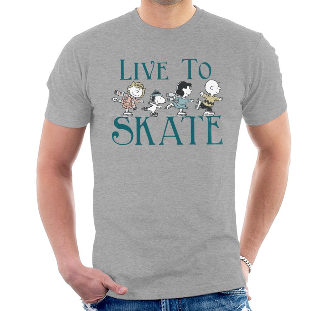 Peanuts Live To Skate Men's T-Shirt product image 1