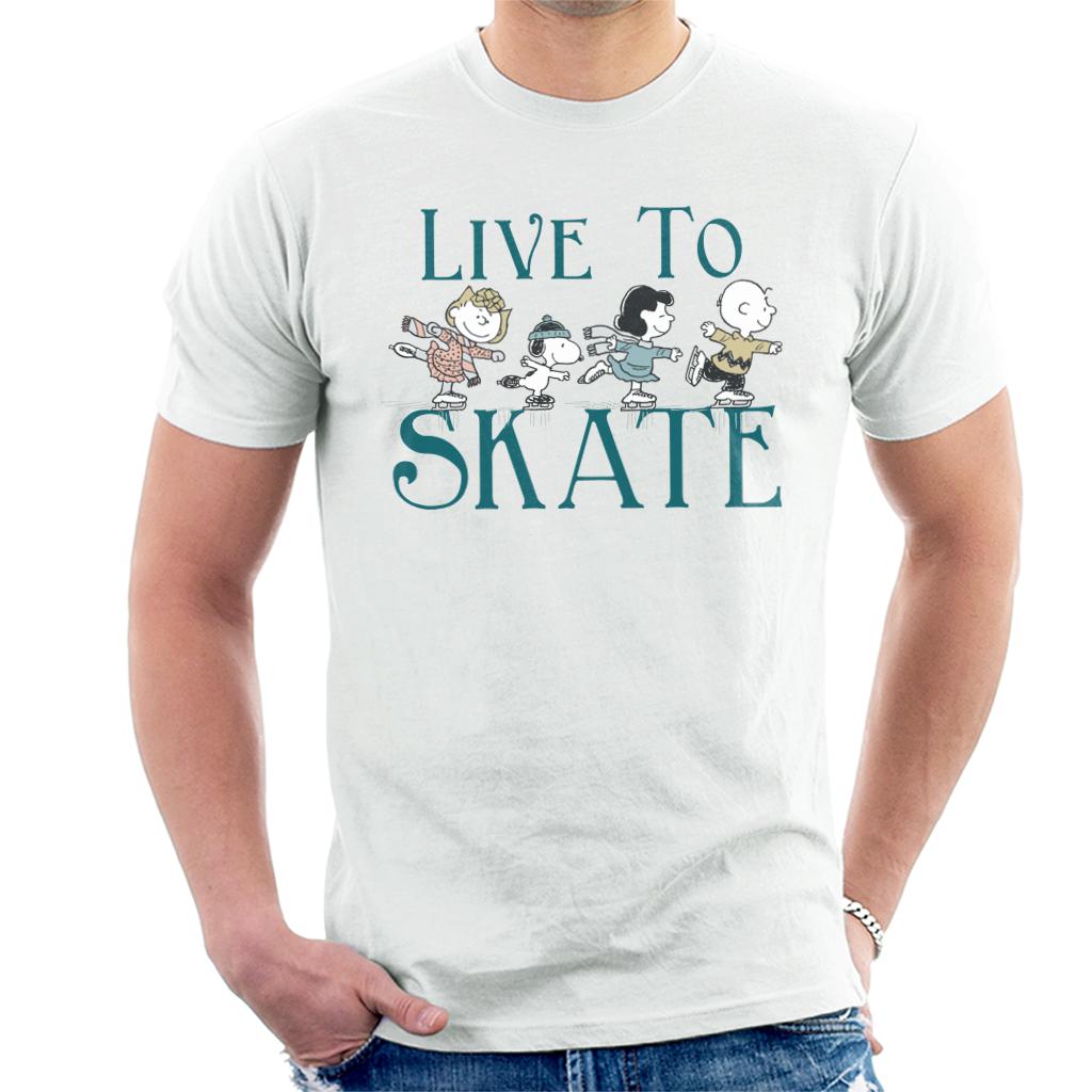 Peanuts Live To Skate Men's T-Shirt product image 4