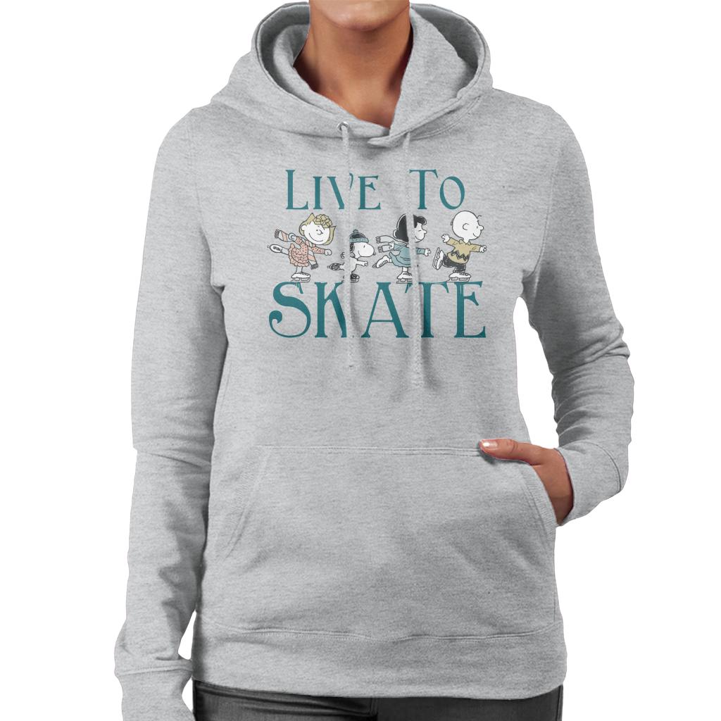 Peanuts Live To Skate Women's Hooded Sweatshirt product image 1