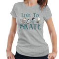 Peanuts Live To Skate Women's T-Shirt product image 1