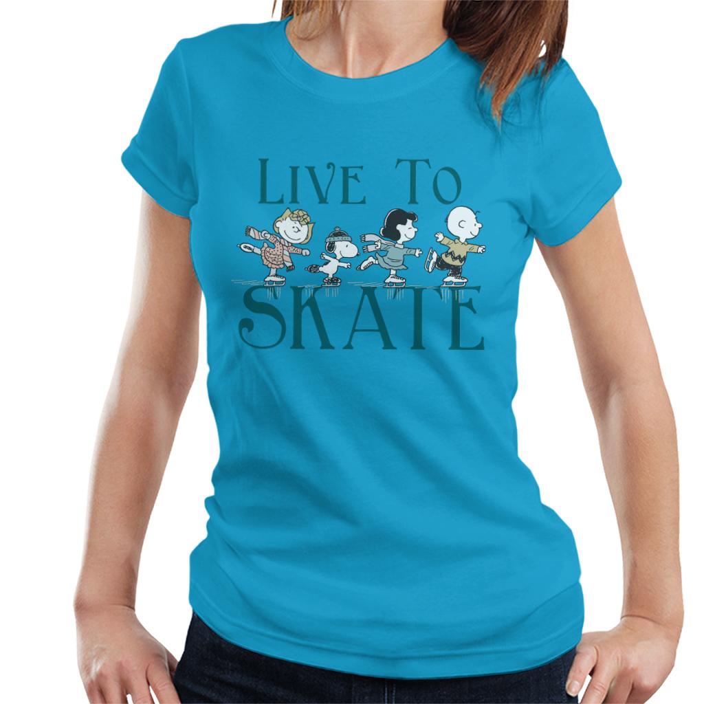 Peanuts Live To Skate Women's T-Shirt product image 6