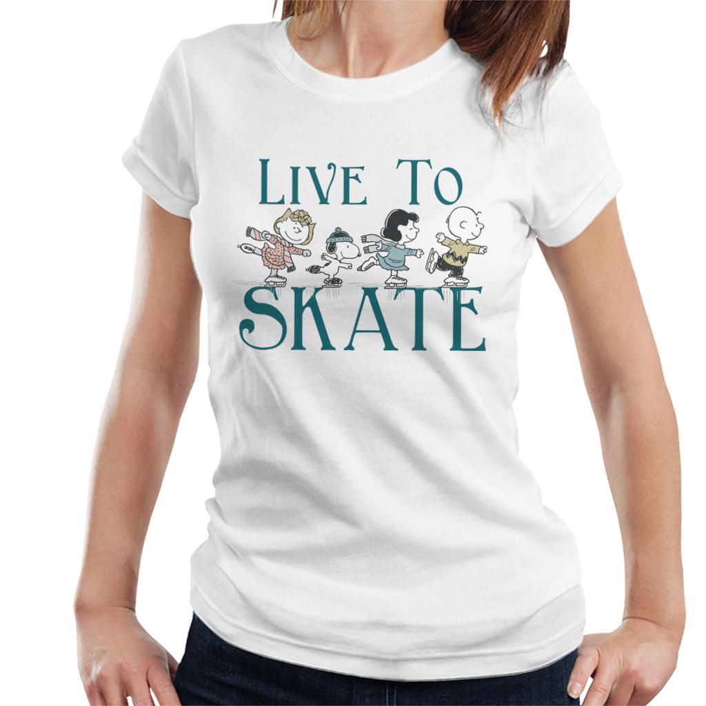 Peanuts Live To Skate Women's T-Shirt product image 4