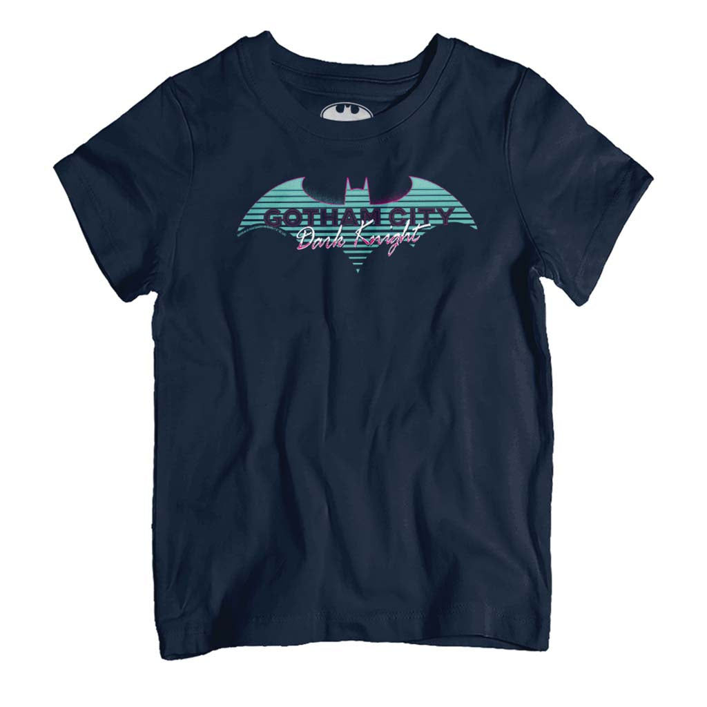 Batman Dark Knight Gotham City Retro Wave Kid's T-Shirt product image 1