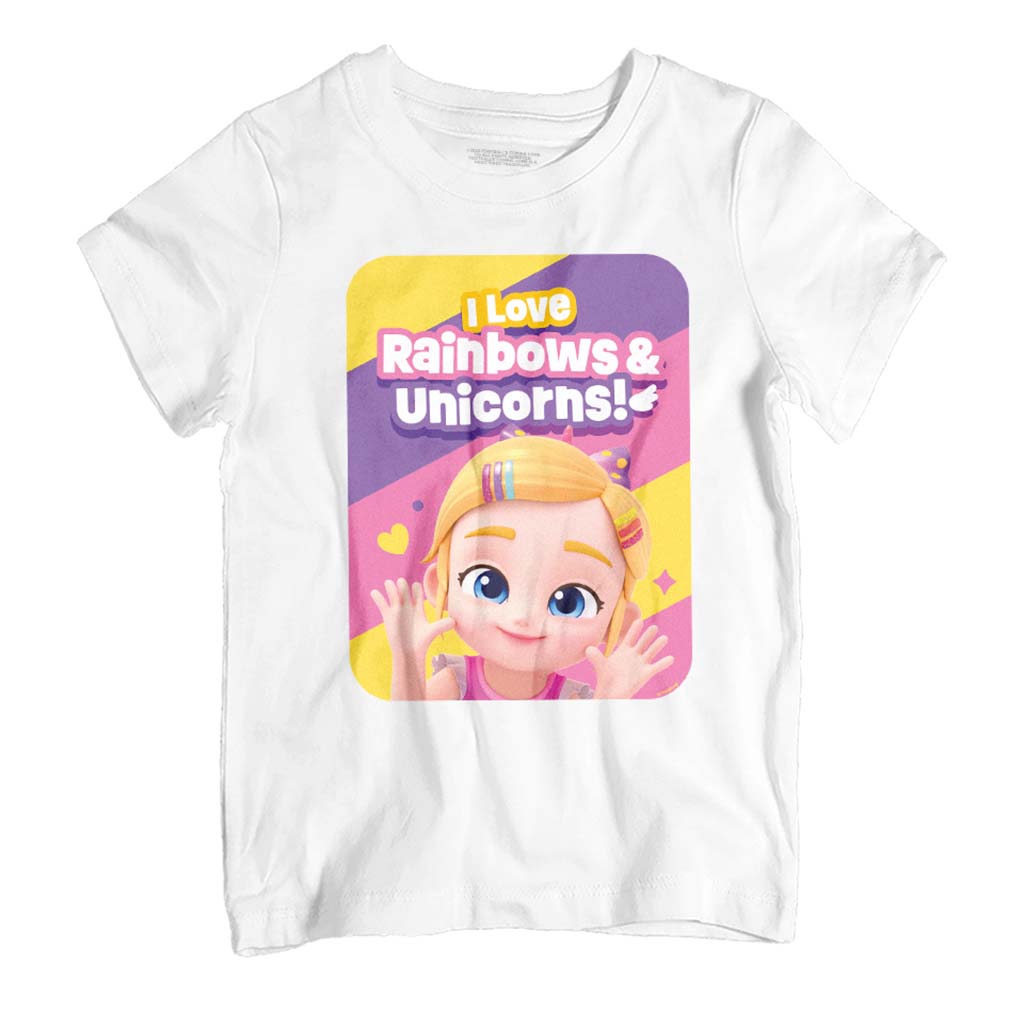 Bebefinn Bora I Love Rainbows & Unicorns! Kids T-Shirt product image 1