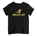 Bruce Lee Kung Fu Kick Yellow Print Kid's T-Shirt product image 1