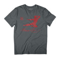 Bruce Lee Kung Fu Kick Red Print Men's T-Shirt product image 1