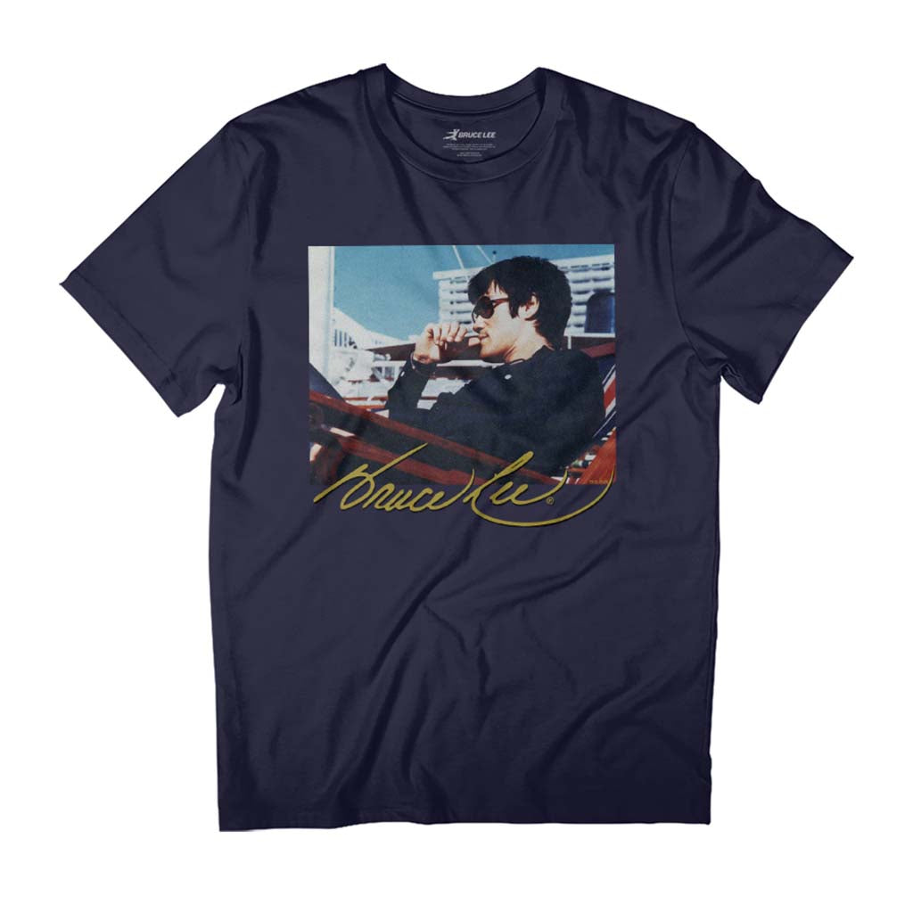 Bruce Lee Cool Sunglasses Photoshoot Men's T-Shirt product image 1