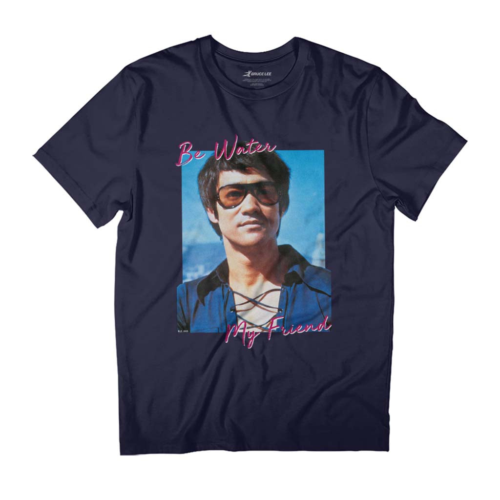 Bruce Lee Be Water My Friend Philosophy Quote Men's T-Shirt product image 1