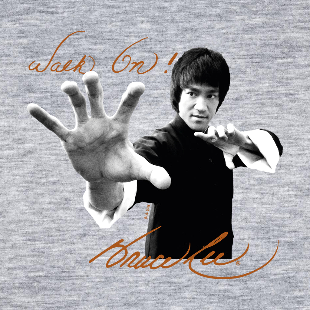 Bruce Lee Walk On! Philosophy Quote Men's T-Shirt product image 2