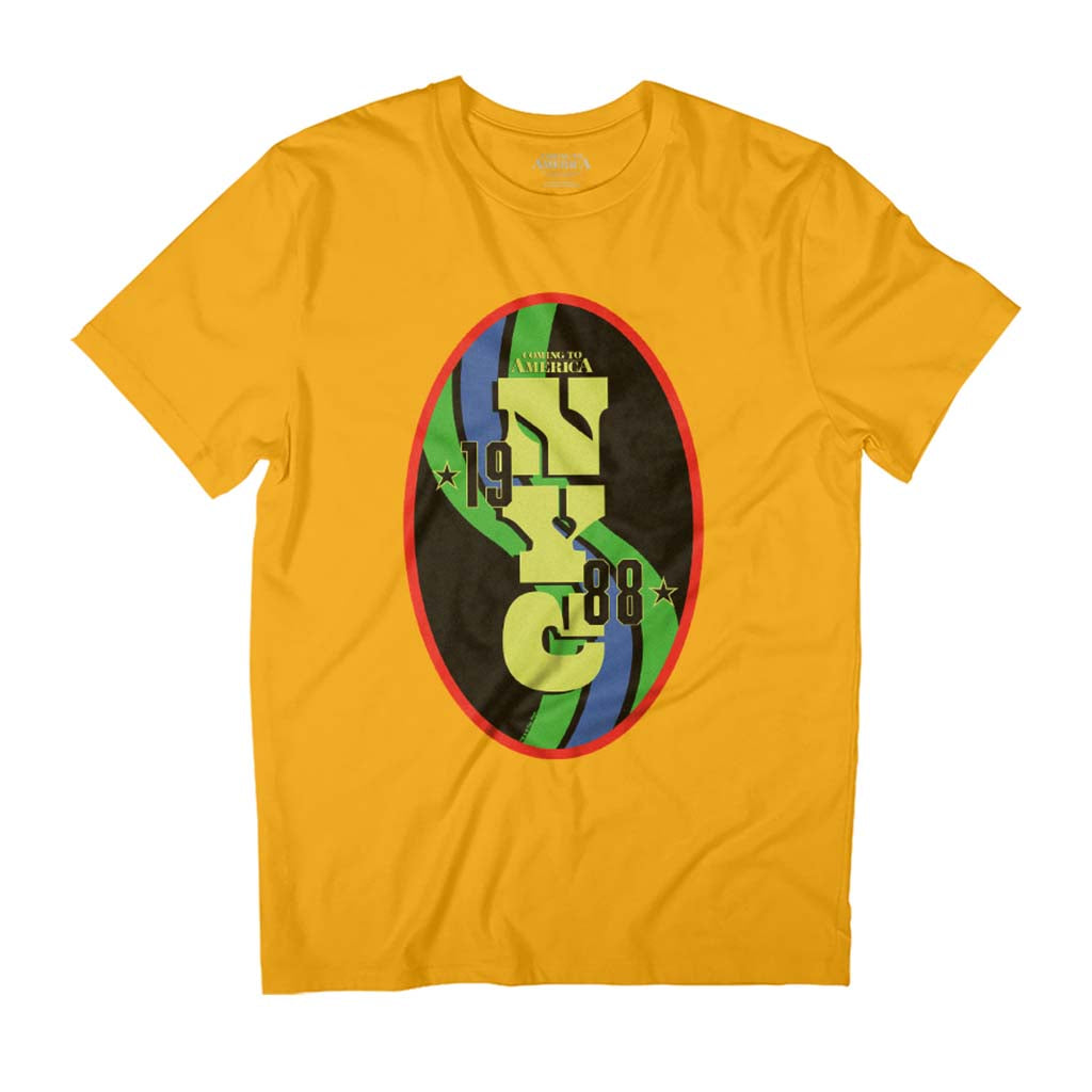 Coming To America New York City 1988 NYC Badge Men's T-Shirt product image 1