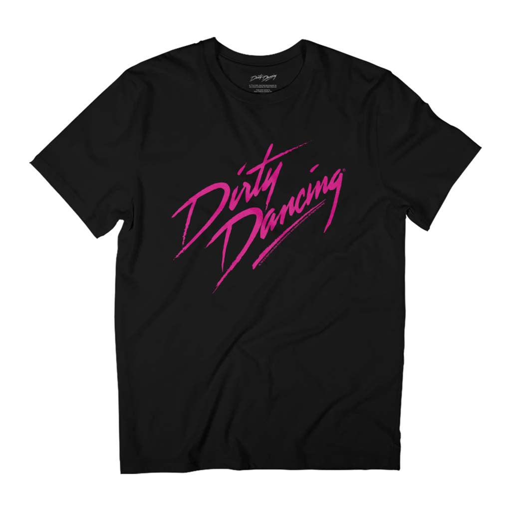 Dirty Dancing Classic Hot Pink Text Movie Logo Men's T-Shirt product image 1