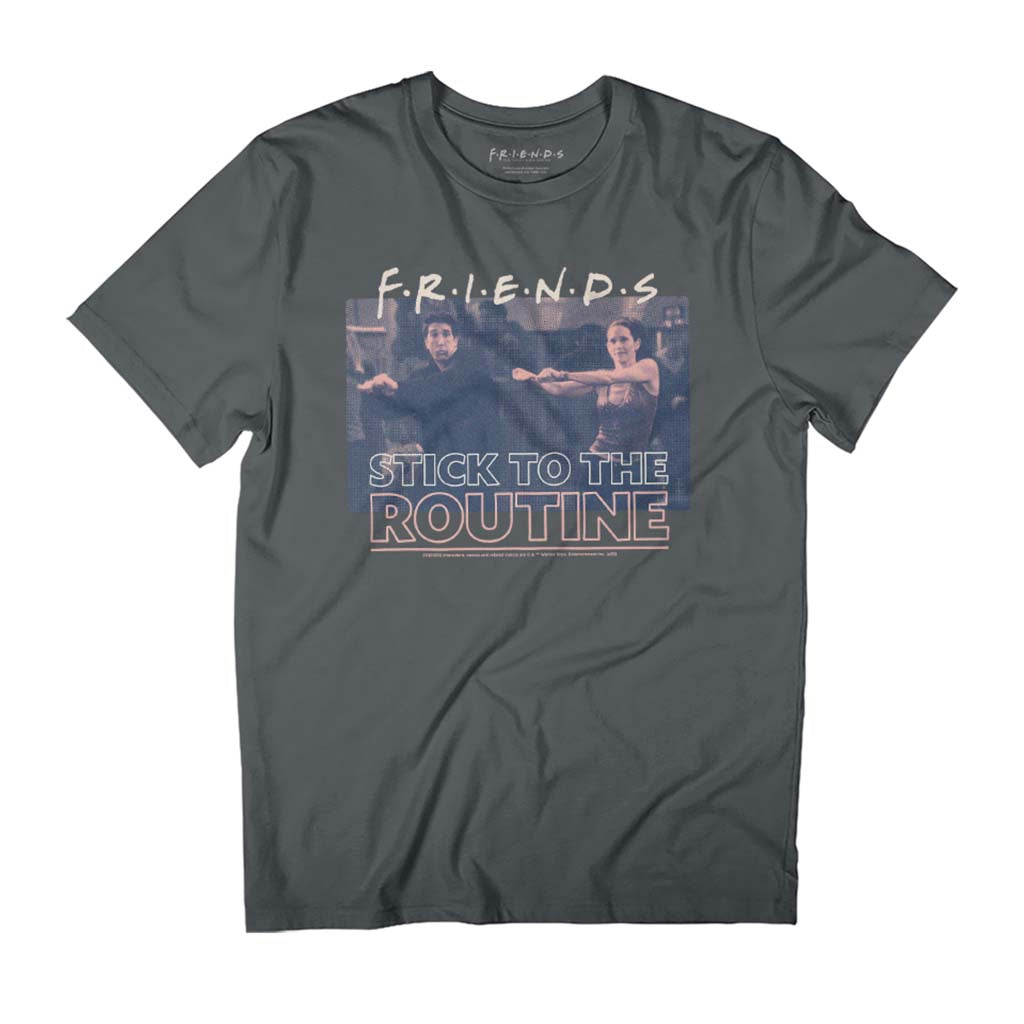 Friends Stick To The Routine Ross & Monica Men's T-Shirt product image 1
