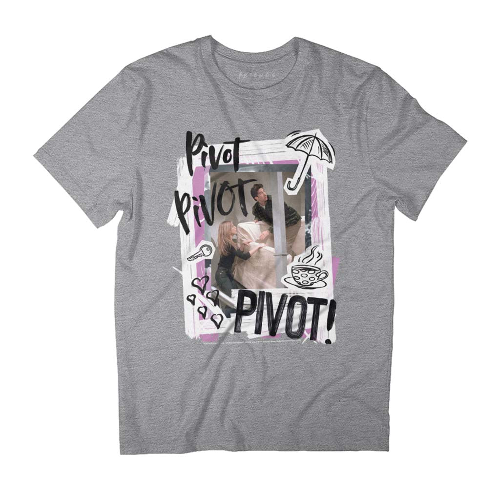 Friends Pivot Ross Sofa Scene Men's T-Shirt product image 1