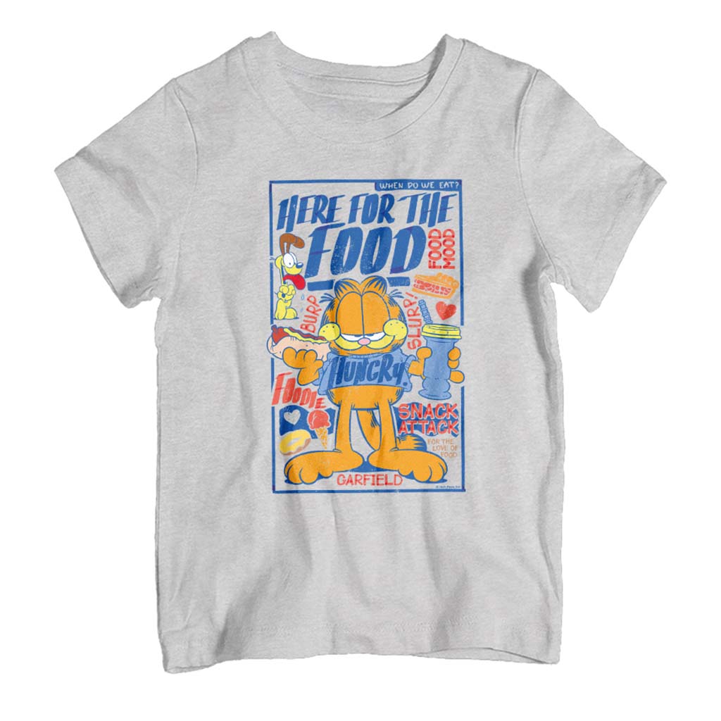 Garfield Hungry Here For The Food Kid's T-Shirt product image 1