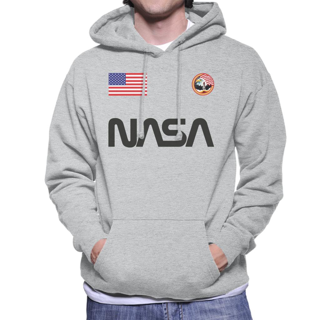 NASA Worm Logo US Flag And Apollo Mission Eagle Men's product image 1