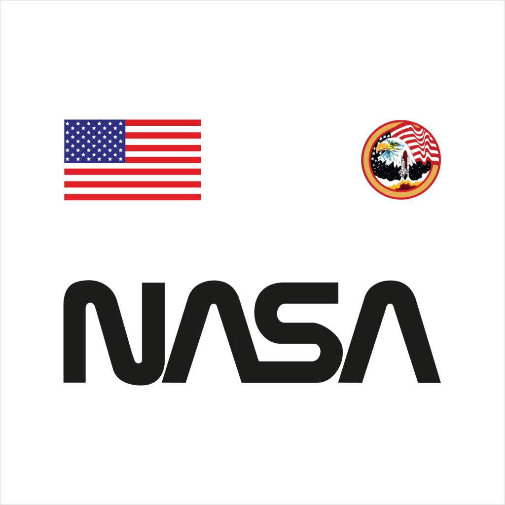 NASA Worm Logo US Flag And Apollo Mission Eagle Men's product image 5