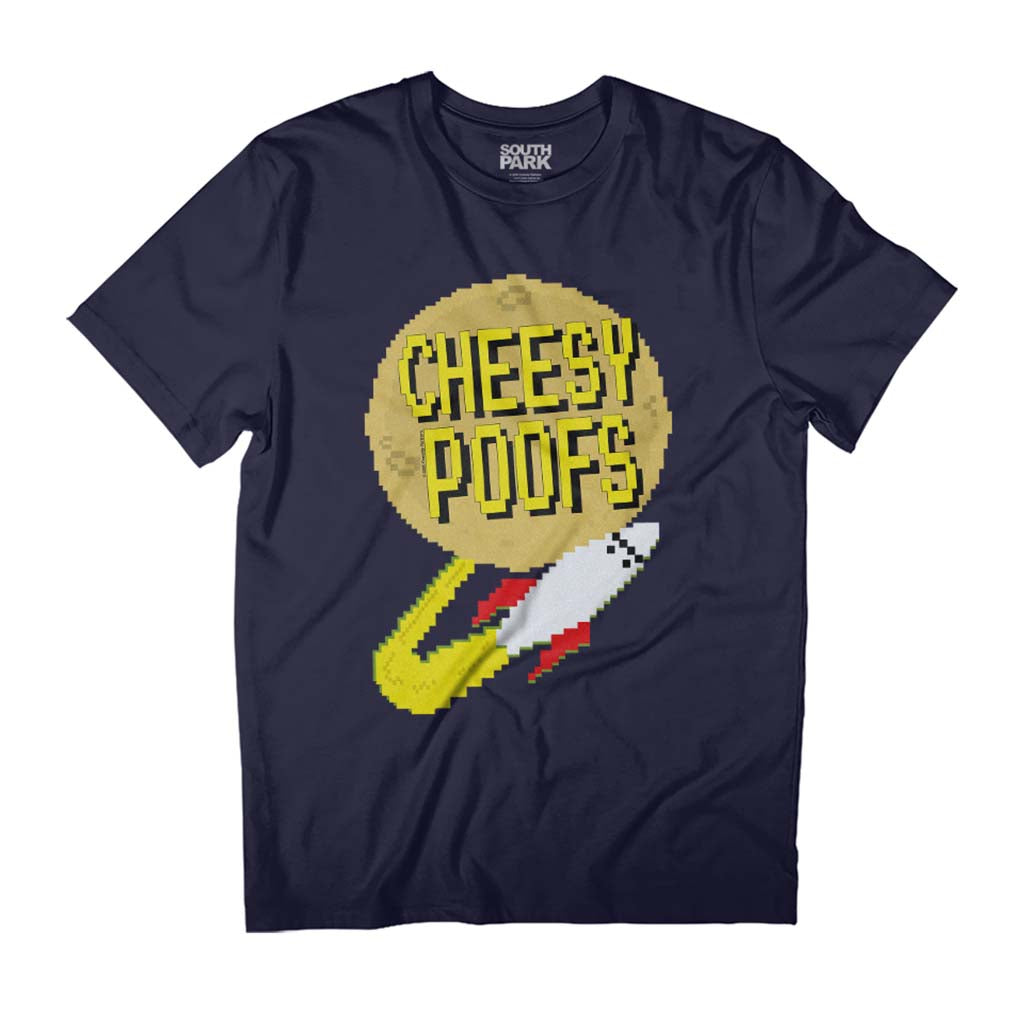 South Park Cheesy Poofs Logo Pixelated Men's T-Shirt product image 1
