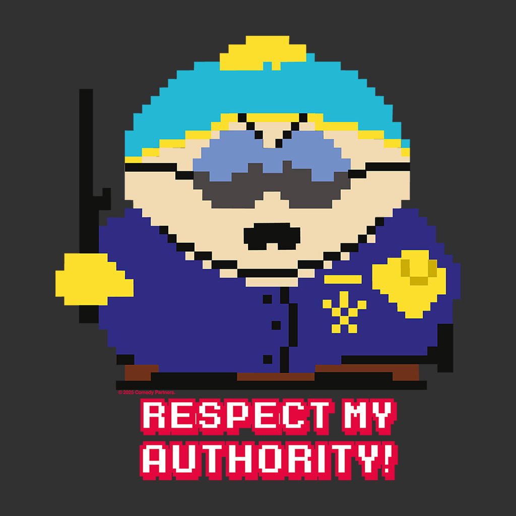 Eric Cartman Respect My Authority! Police Pixelated Men's product image 2