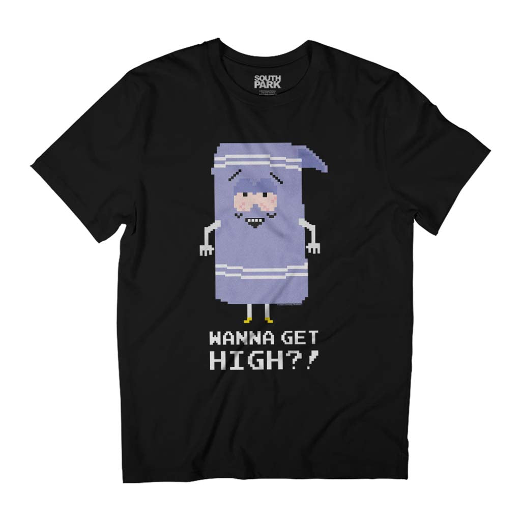South Park Towelie Wanna Get High Pixelated Men's T-Shirt product image 1