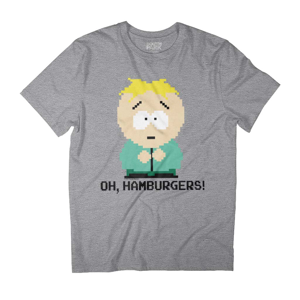 South Park Butters Oh Hamburgers! Pixelated Men's T-Shirt product image 1