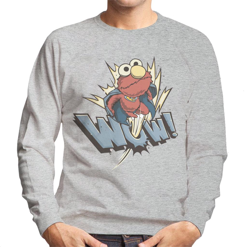 Sesame Street Elmo The Superhero Wow Men's Sweatshirt product image 1
