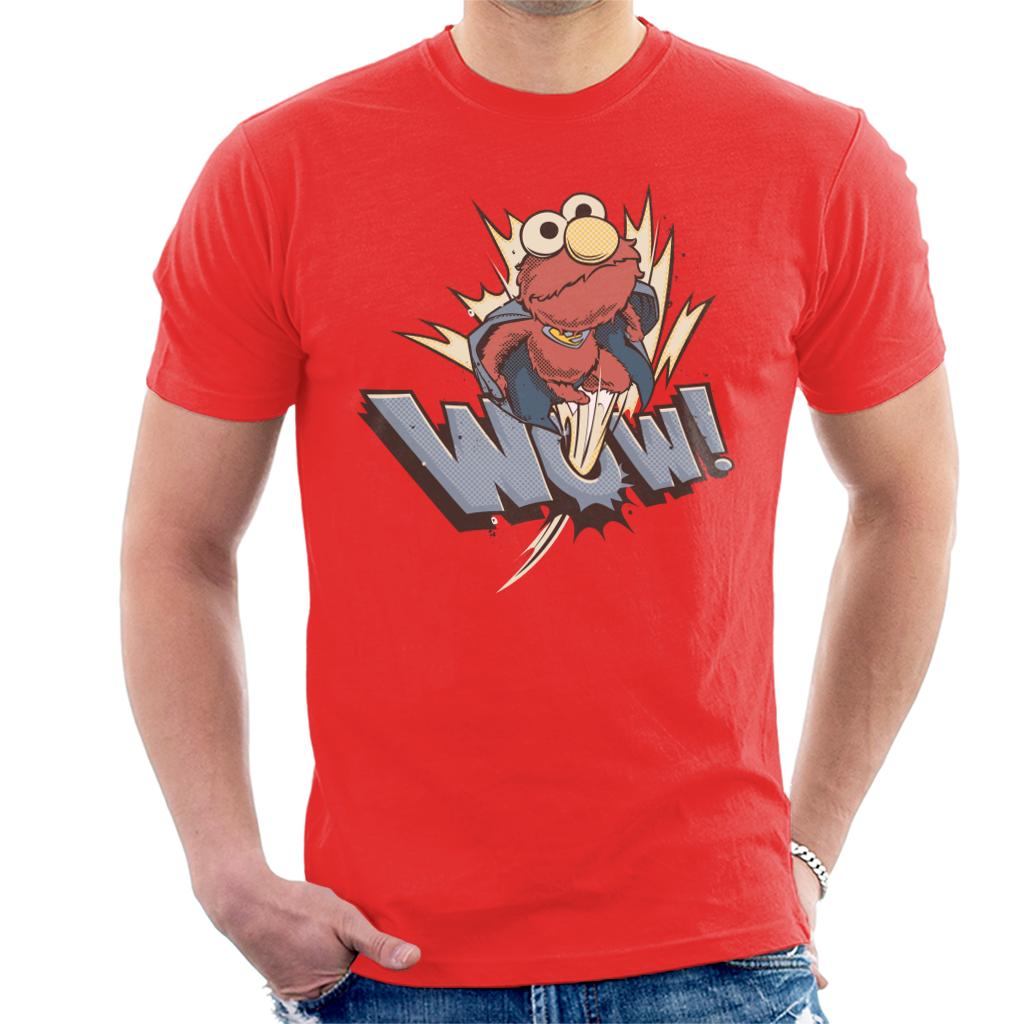 Sesame Street Elmo The Superhero Wow Men's T-Shirt product image 6