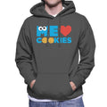 Sesame Street Me Love Cookies Cookie Monster Men's Hooded product image 1