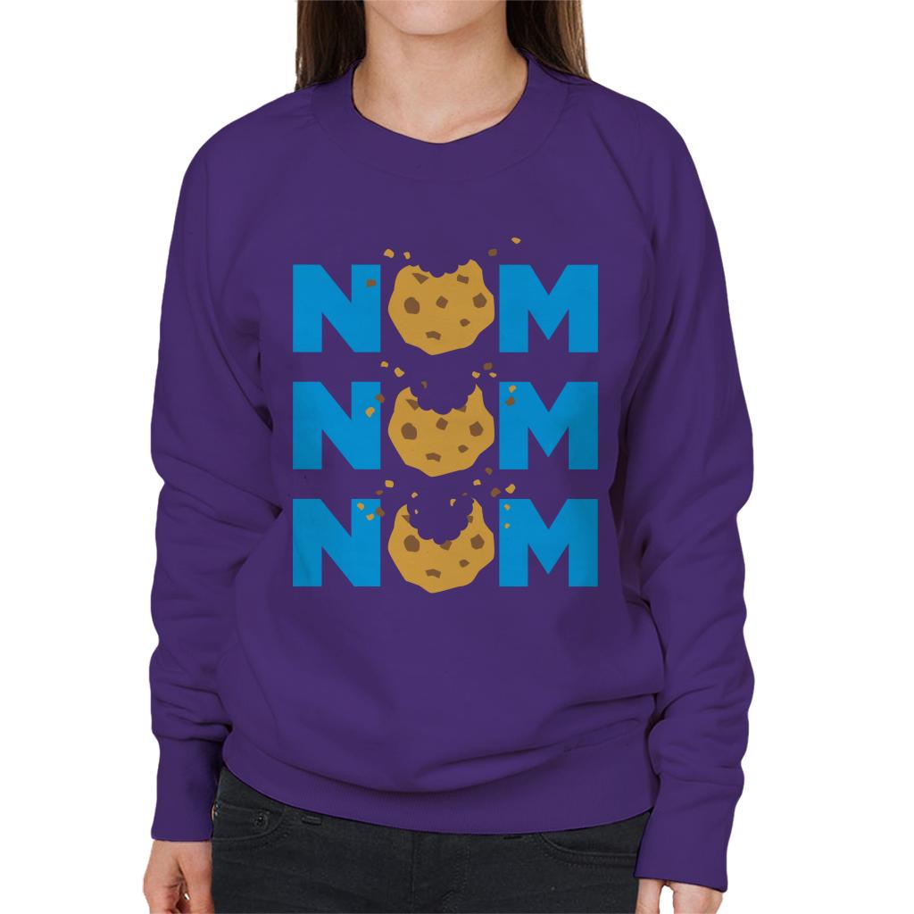Sesame Street Cookie Monster Nom Women's Sweatshirt product image 6