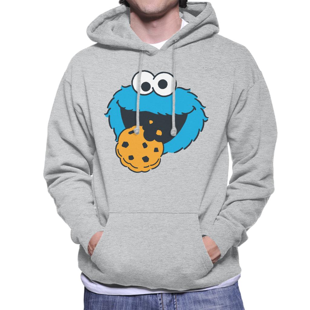Sesame Street Cookie Monster Face Men's Hooded Sweatshirt product image 1