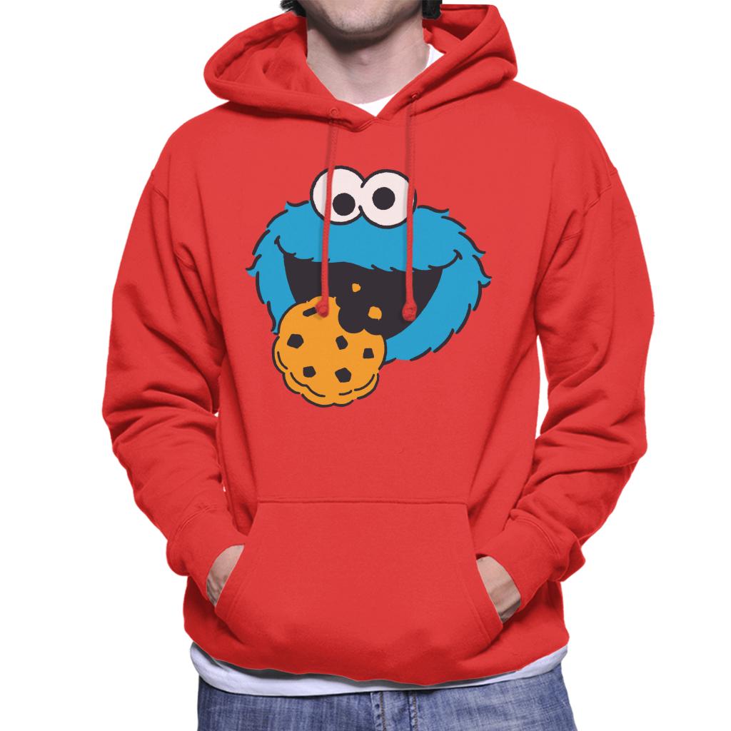 Sesame Street Cookie Monster Face Men's Hooded Sweatshirt product image 6