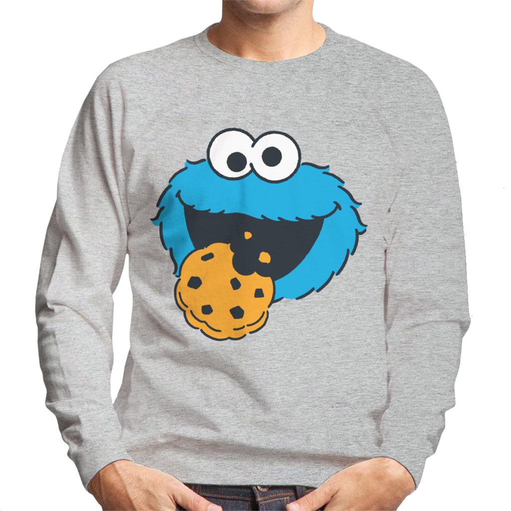 Sesame Street Cookie Monster Face Men's Sweatshirt product image 1