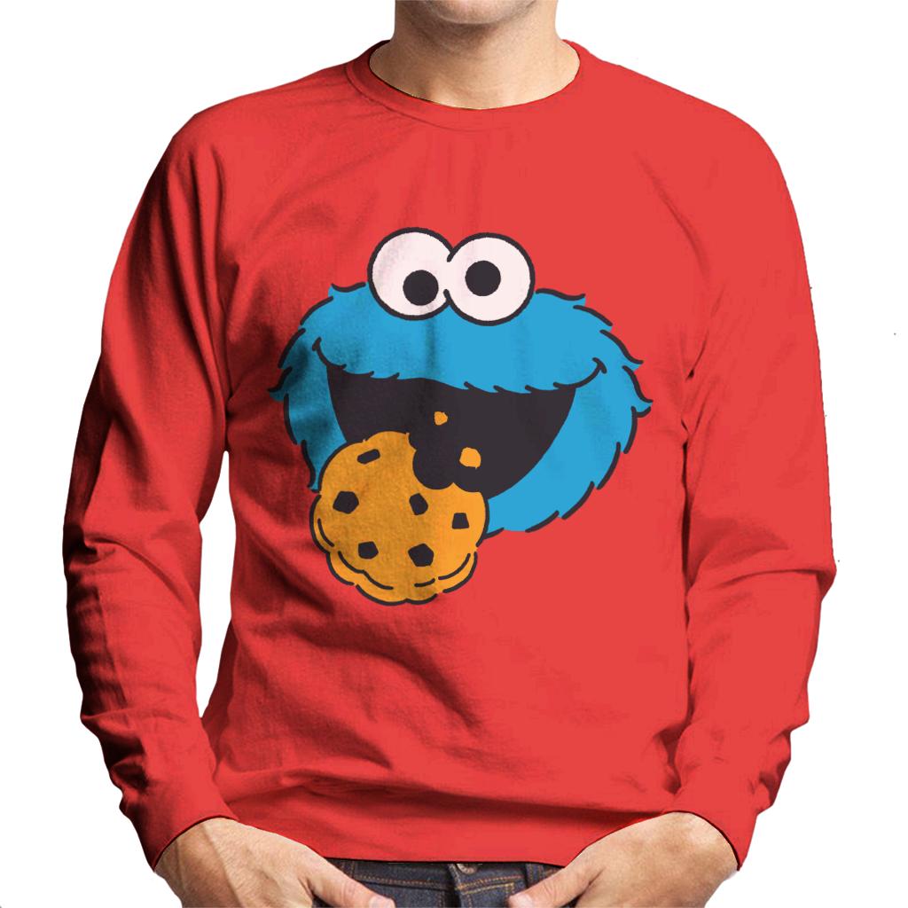 Sesame Street Cookie Monster Face Men's Sweatshirt product image 6