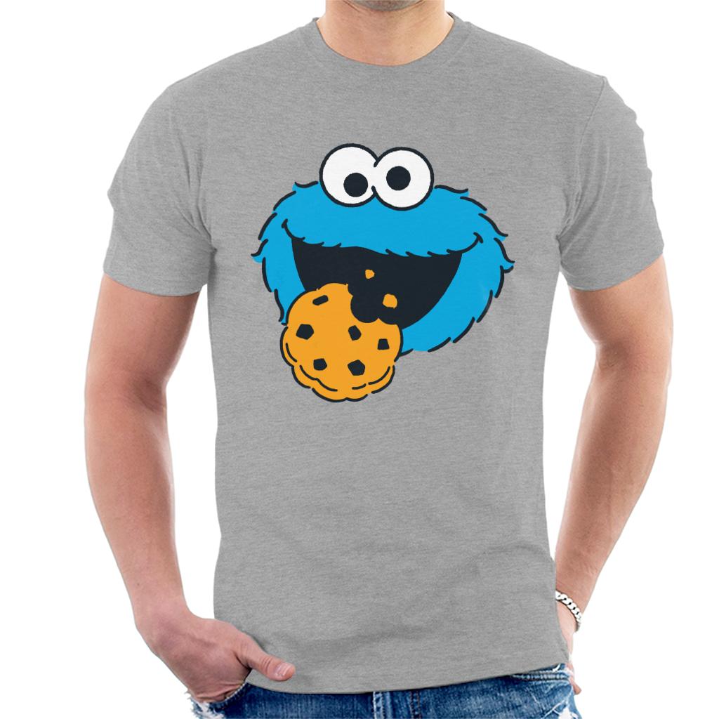 Sesame Street Cookie Monster Face Men's T-Shirt product image 1
