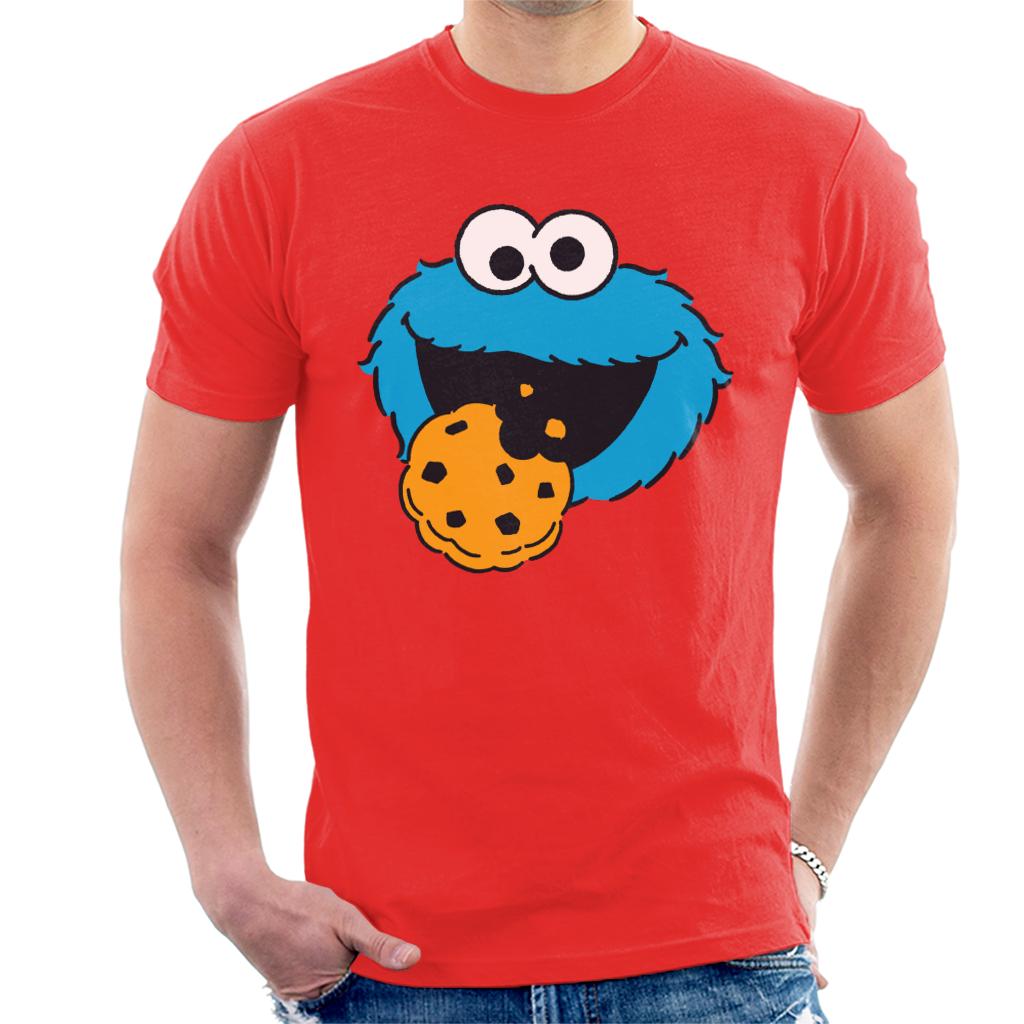 Sesame Street Cookie Monster Face Men's T-Shirt product image 6