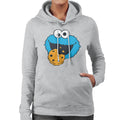 Sesame Street Cookie Monster Face Women's Hooded Sweatshirt product image 1