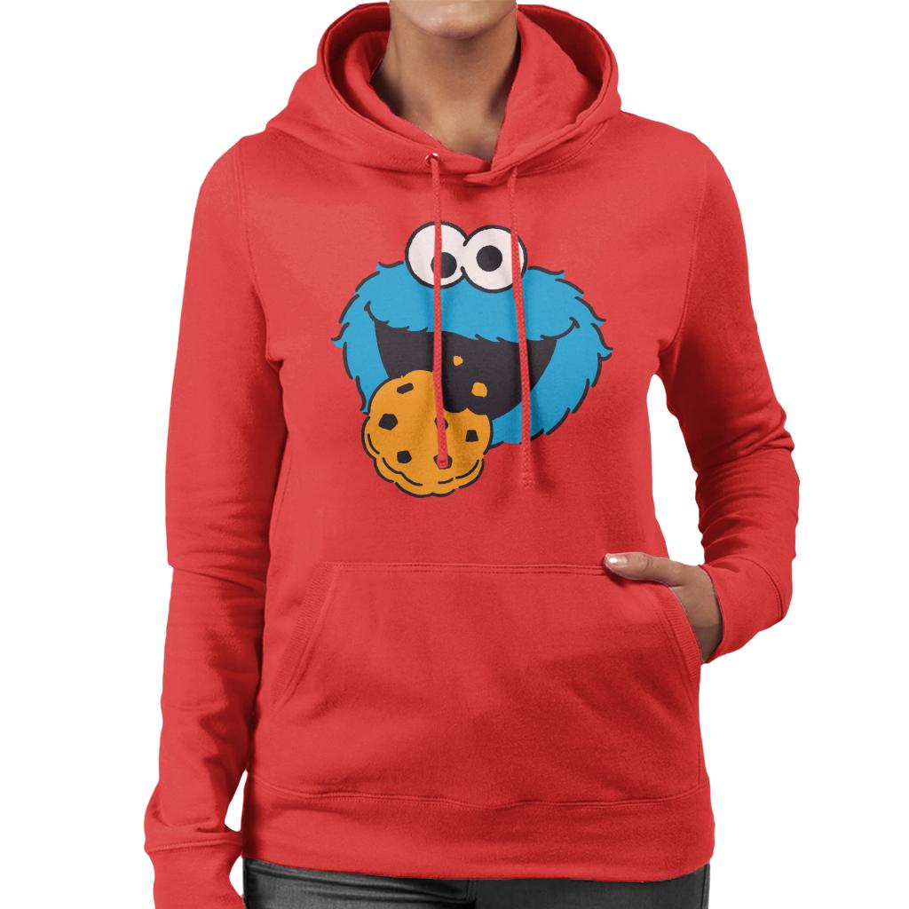Sesame Street Cookie Monster Face Women's Hooded Sweatshirt product image 6