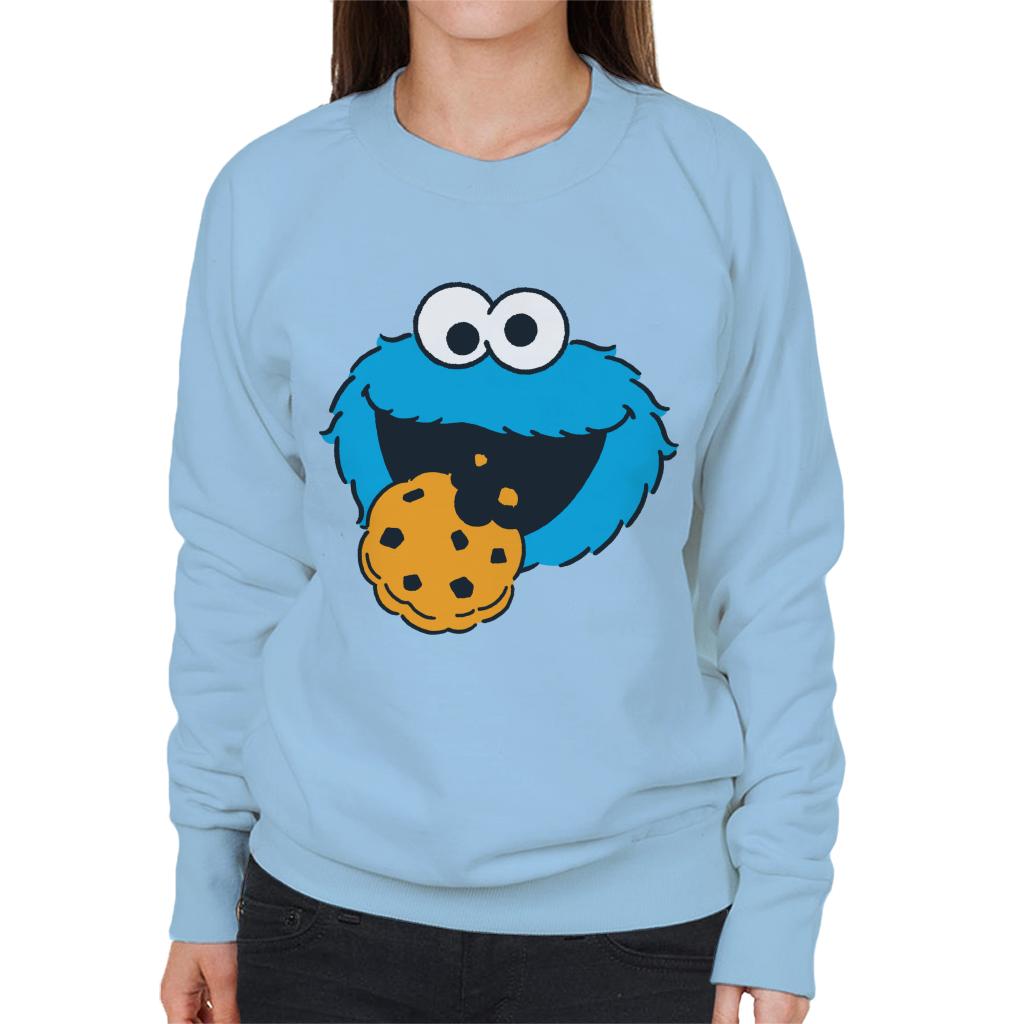 Sesame Street Cookie Monster Face Women's Sweatshirt product image 4