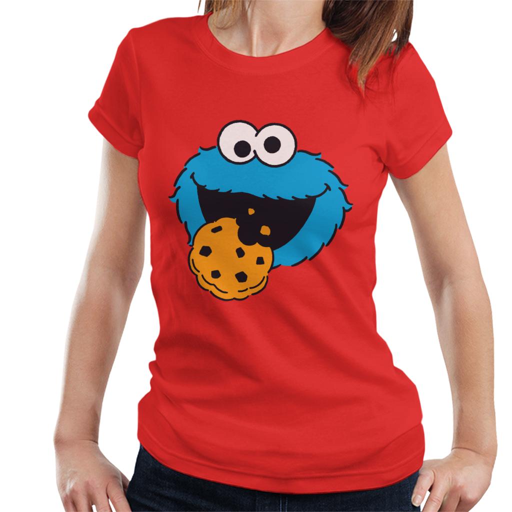 Sesame Street Cookie Monster Face Women's T-Shirt product image 6