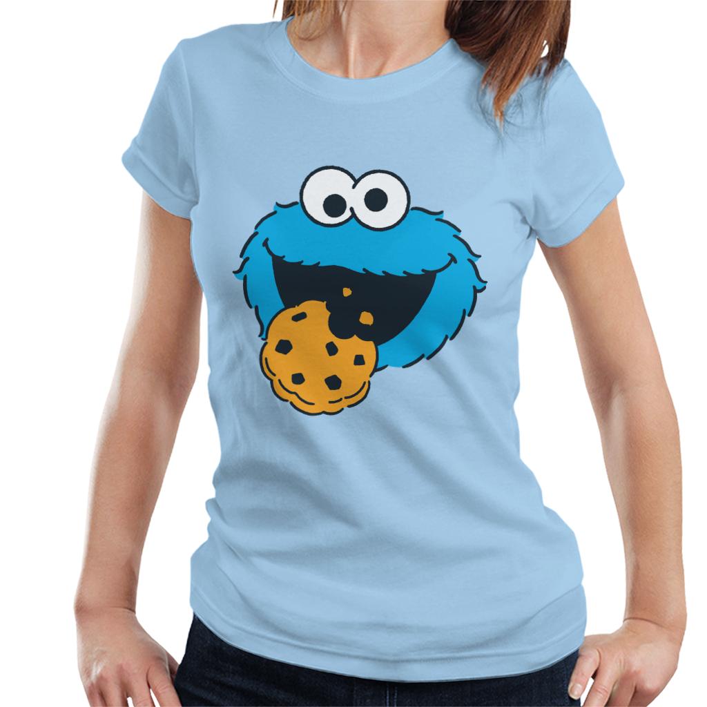 Sesame Street Cookie Monster Face Women's T-Shirt product image 4