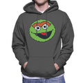 Sesame Street Oscar The Grouch Face Men's Hooded Sweatshirt product image 1