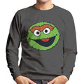 Sesame Street Oscar The Grouch Face Men's Sweatshirt product image 1