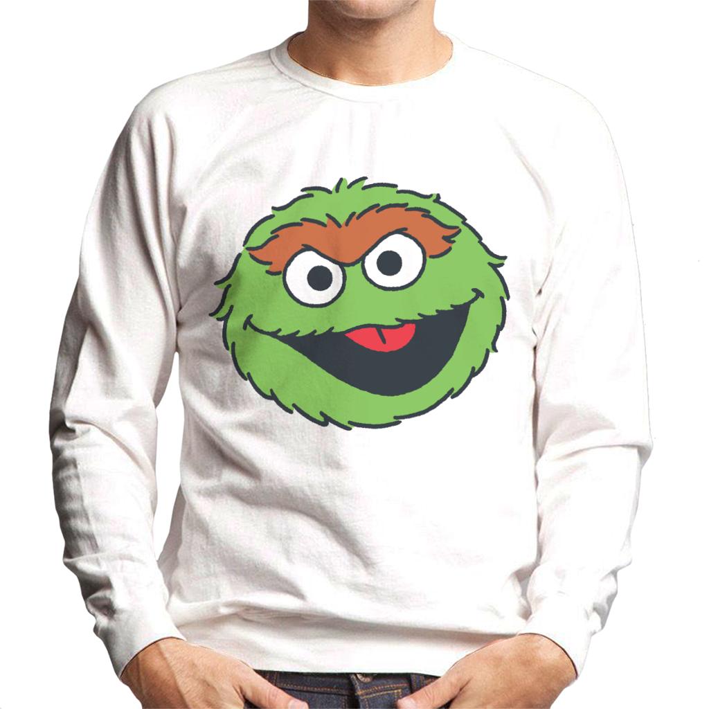 Sesame Street Oscar The Grouch Face Men's Sweatshirt product image 4