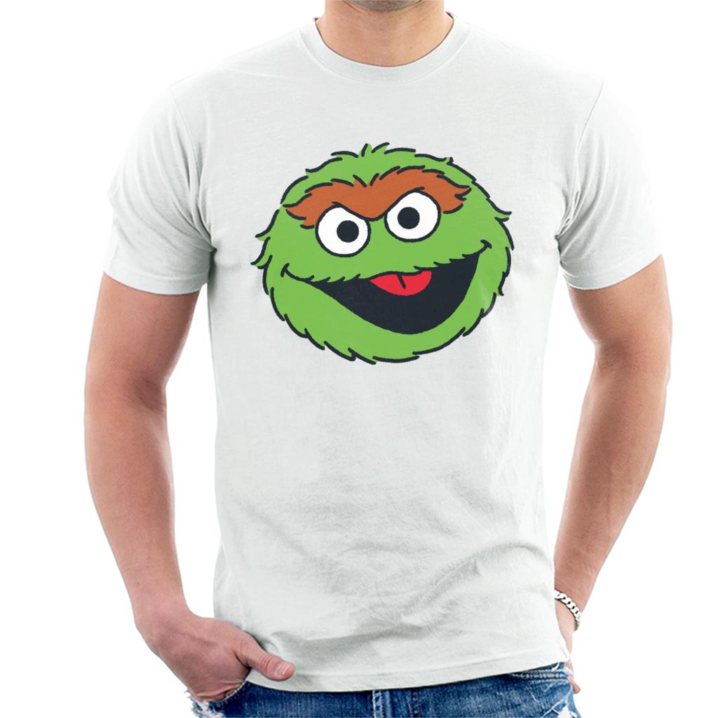 Sesame Street Oscar The Grouch Face Men's T-Shirt product image 4